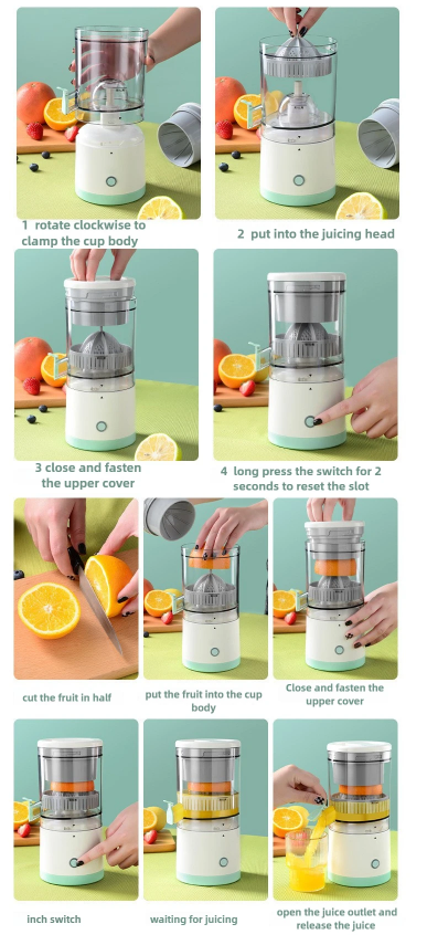 New Electric juicer, slow juicer, cordless juicer, fruit blender, rechargeable juicer